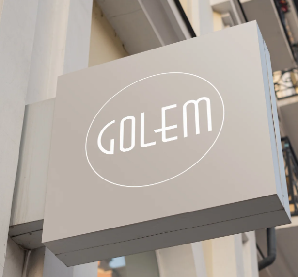 GOLEM / 심플한 텍스트 로고 / 모던하고 직관적인 느낌
